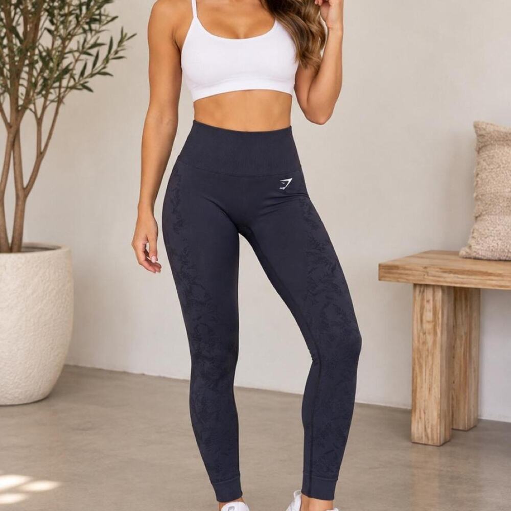 Gymshark navy blue leggings with